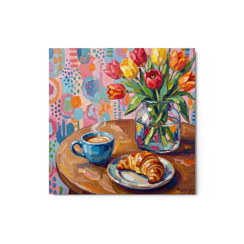 Morning Impasto Still Life 
 Canvas | 8″x 8″