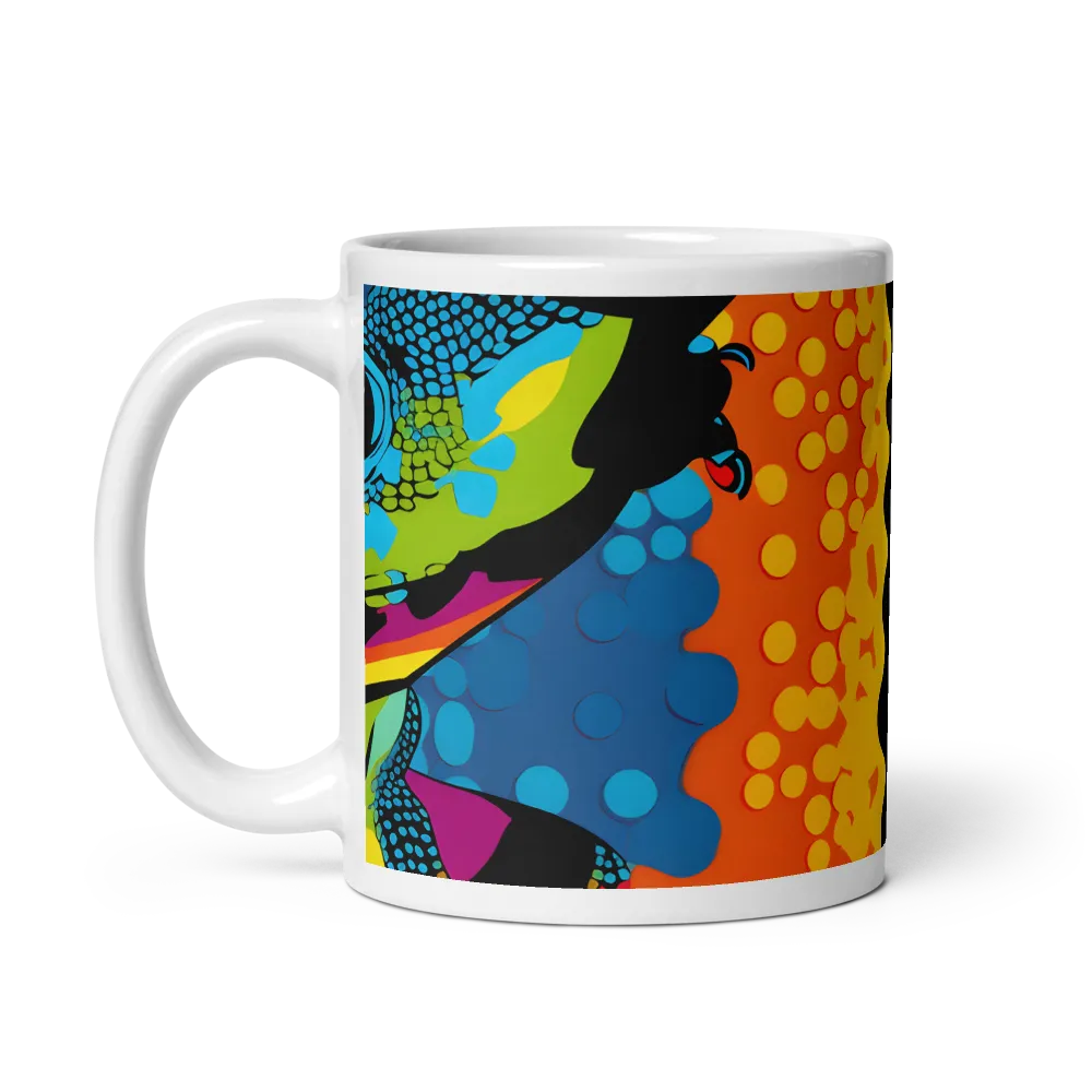 Vibrant Pop Art Geckos | Mug