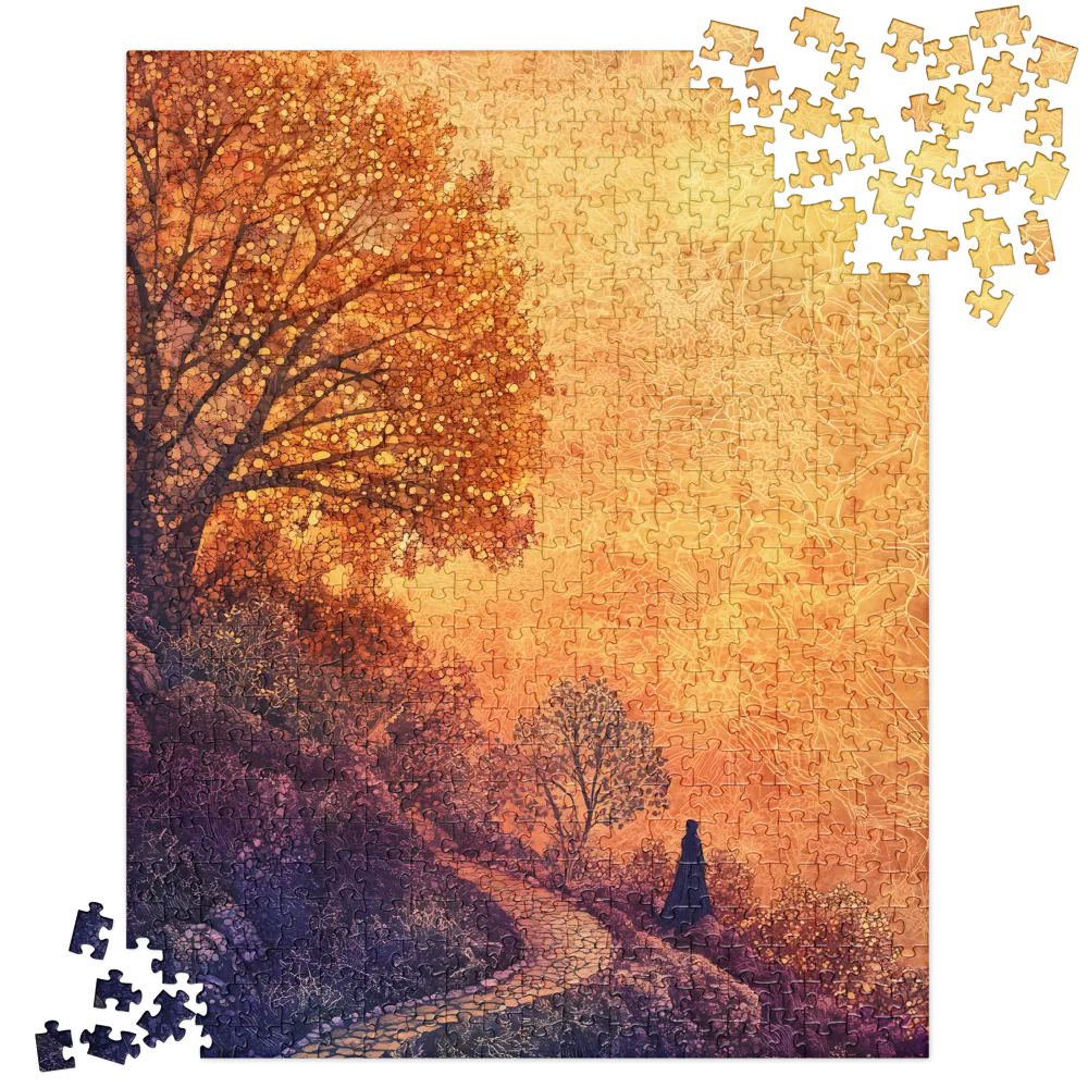 The Wanderer's Golden Path 
 Jigsaw Puzzle