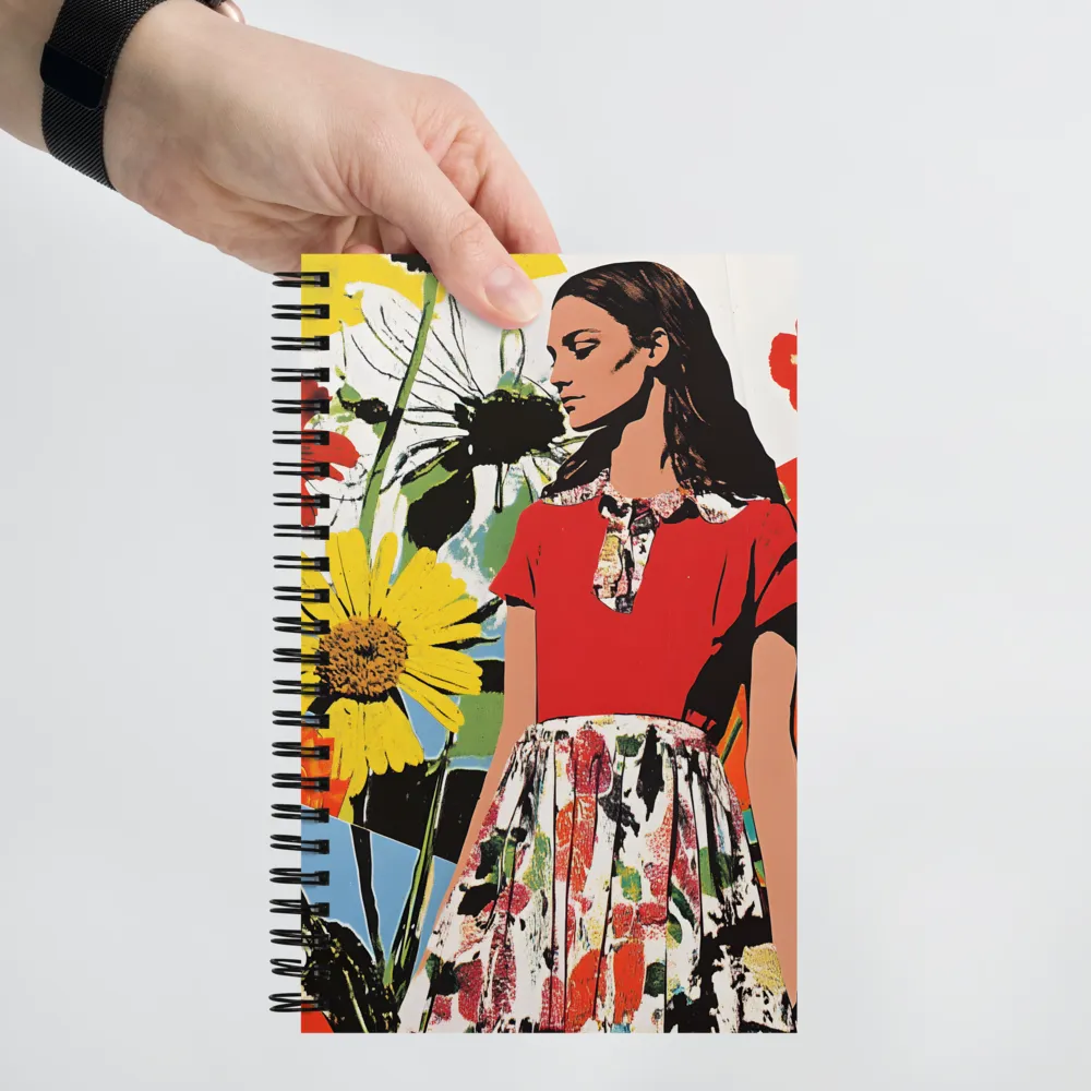 Floral Fashion Collage 
 Spiral Notebook | 140 pages