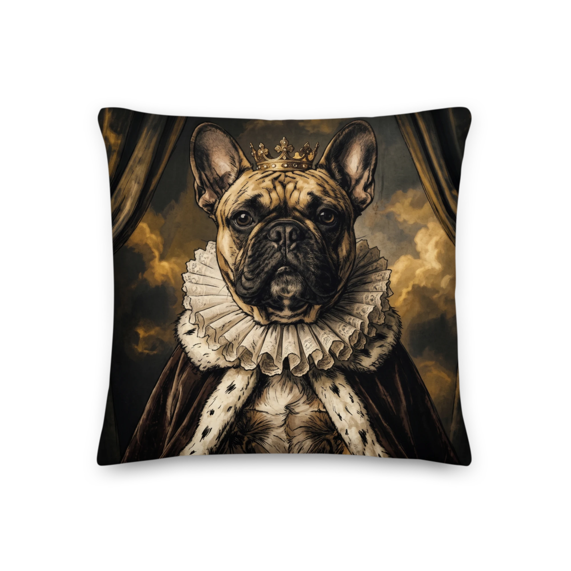 Pet Portrait Pillow — Renaissance — Front