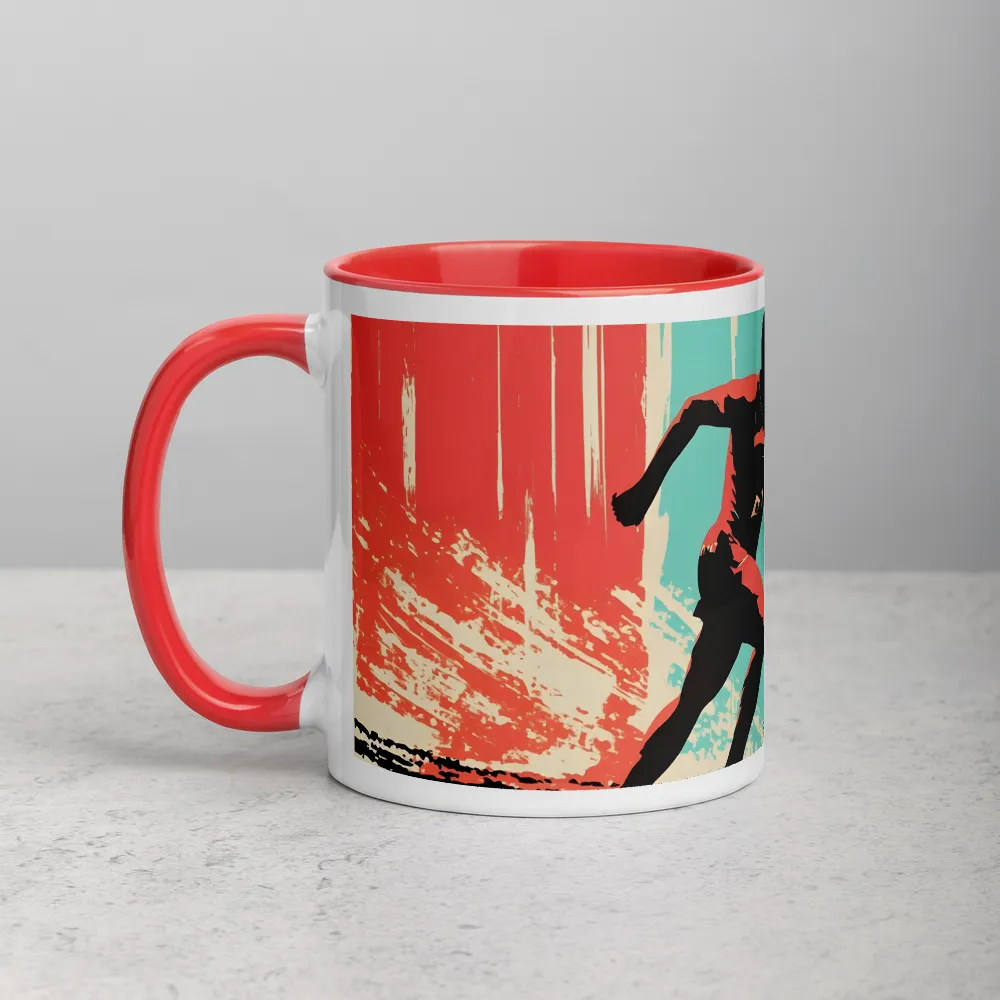 Dynamic Pace 
 Mug with Dark Green inside