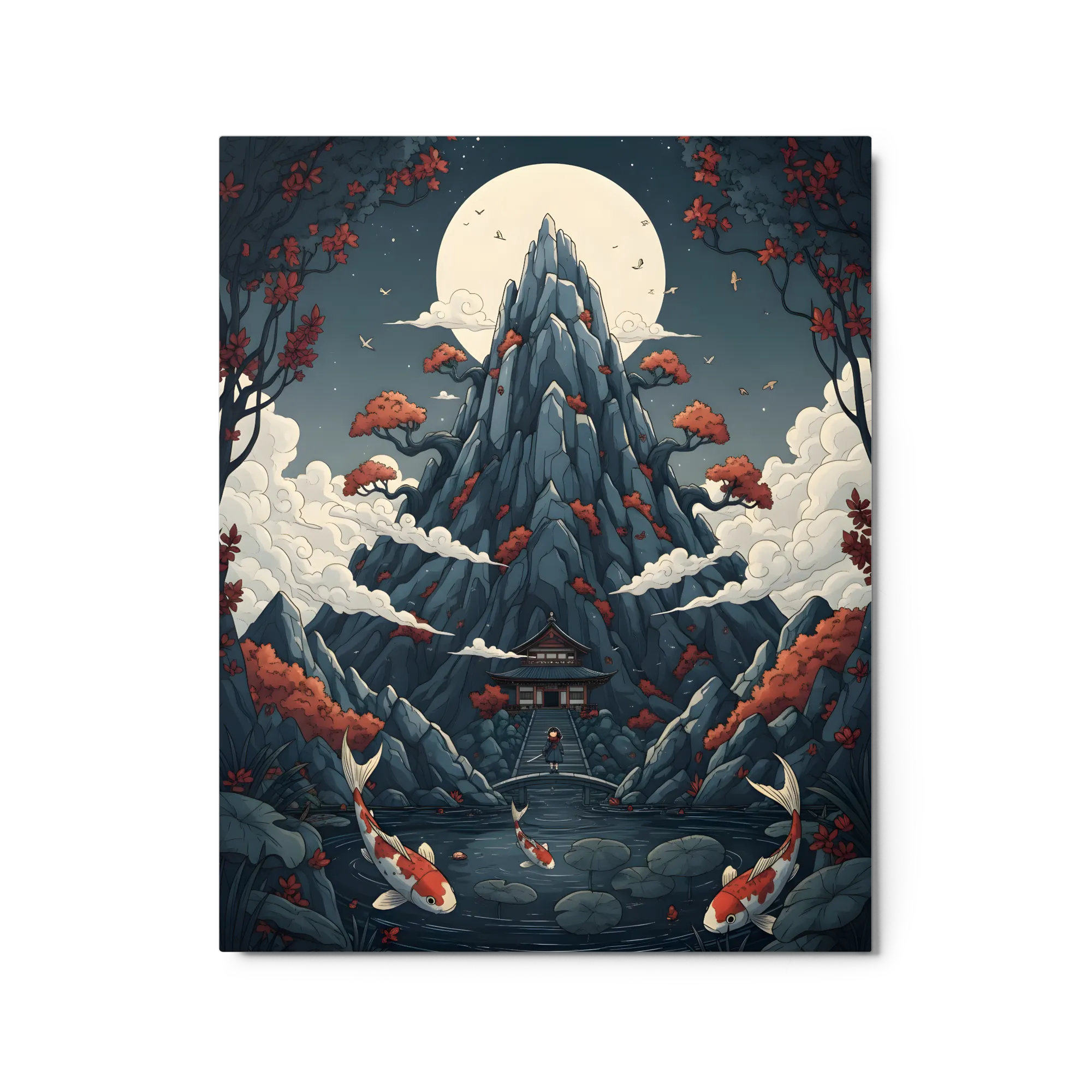 Night Ascent Ukiyo-e