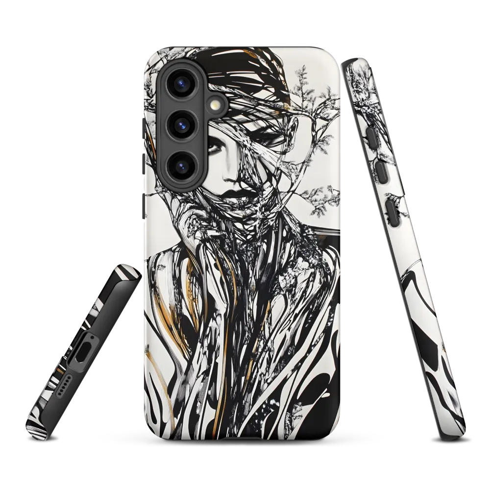 Surreal Portrait with Nature Elements | Phone Case