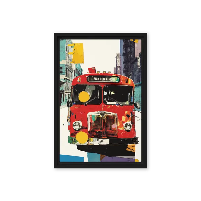 Urban Pop Art Bus | Art Print
