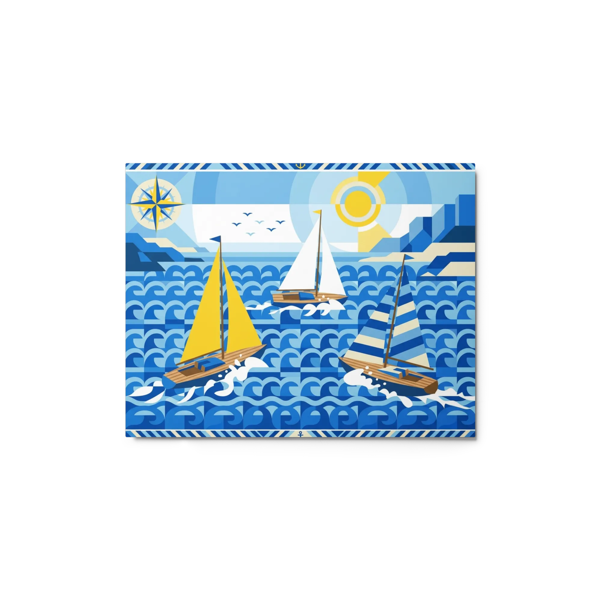 Geometric Sailboats on the Sea