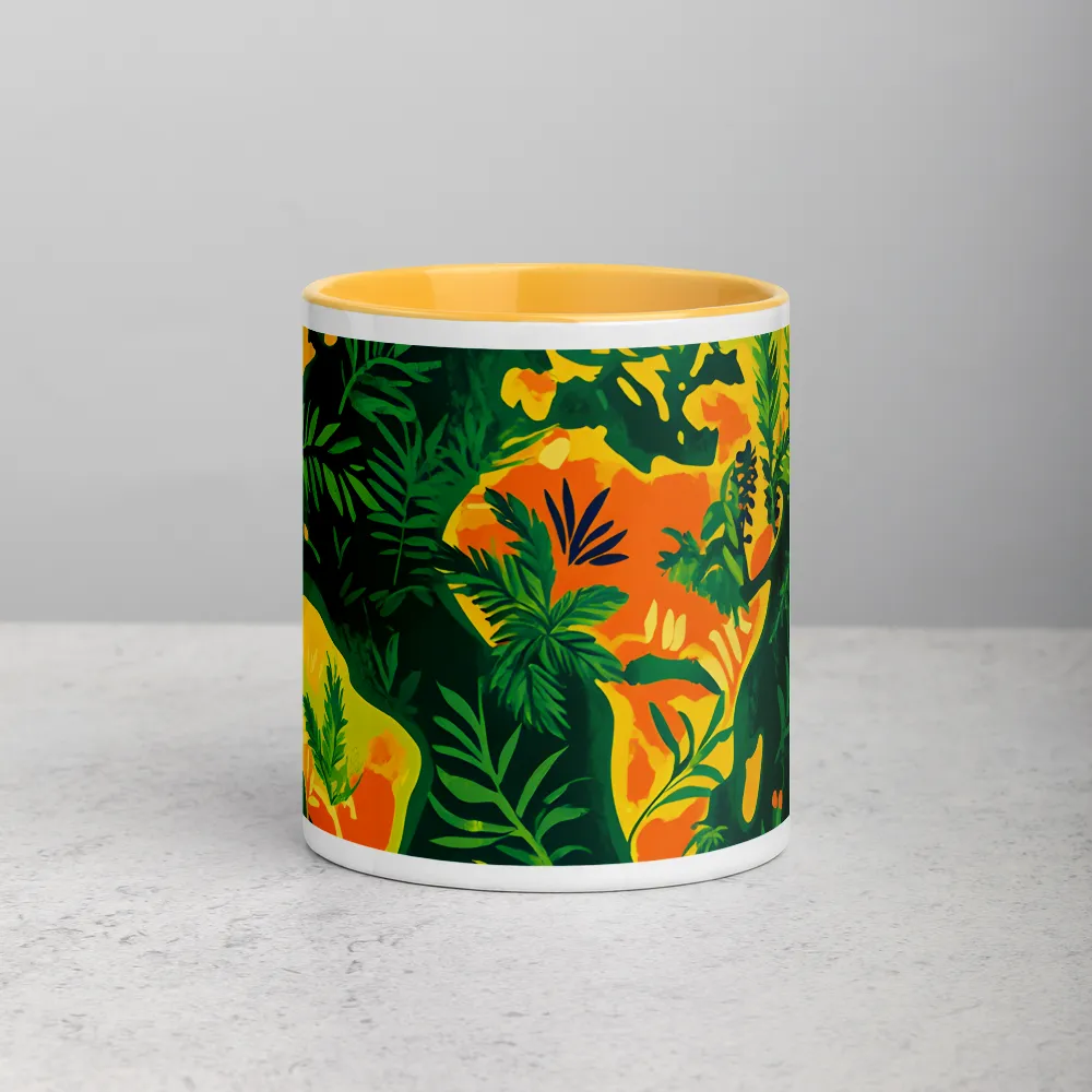 Wild World Map 
 Mug with Orange inside