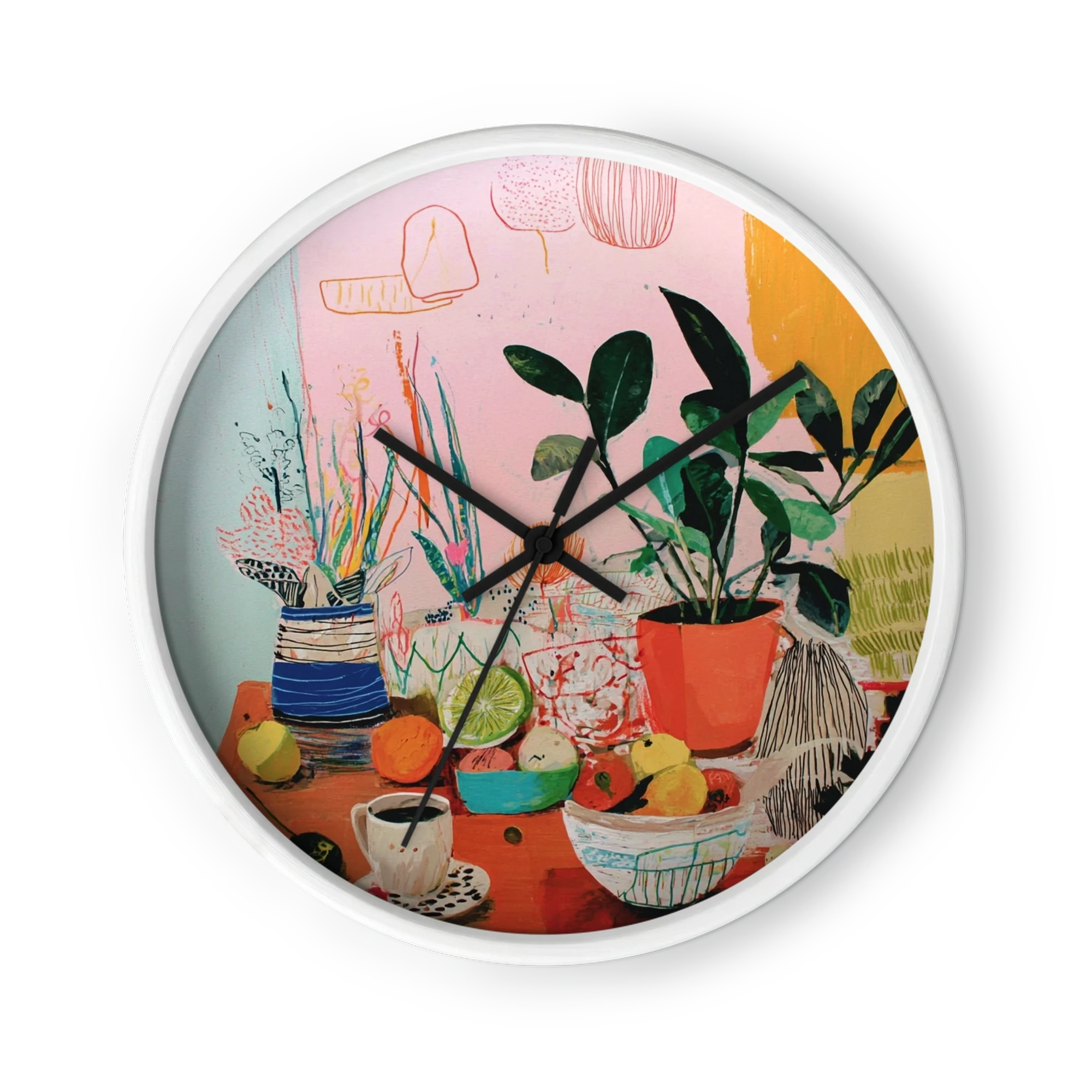 Still Life with Coffee and Plants