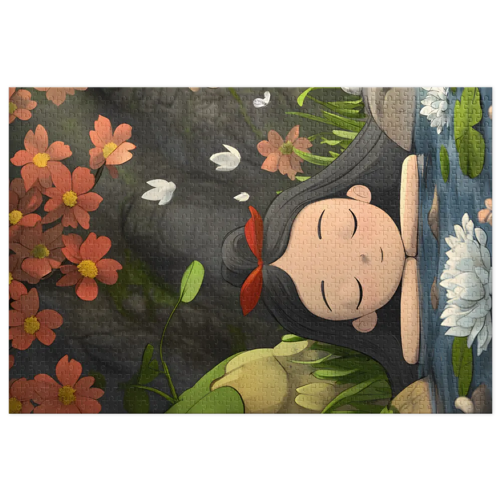 Sonho Tranquilo do Lago 
 Puzzle em caixa de metal