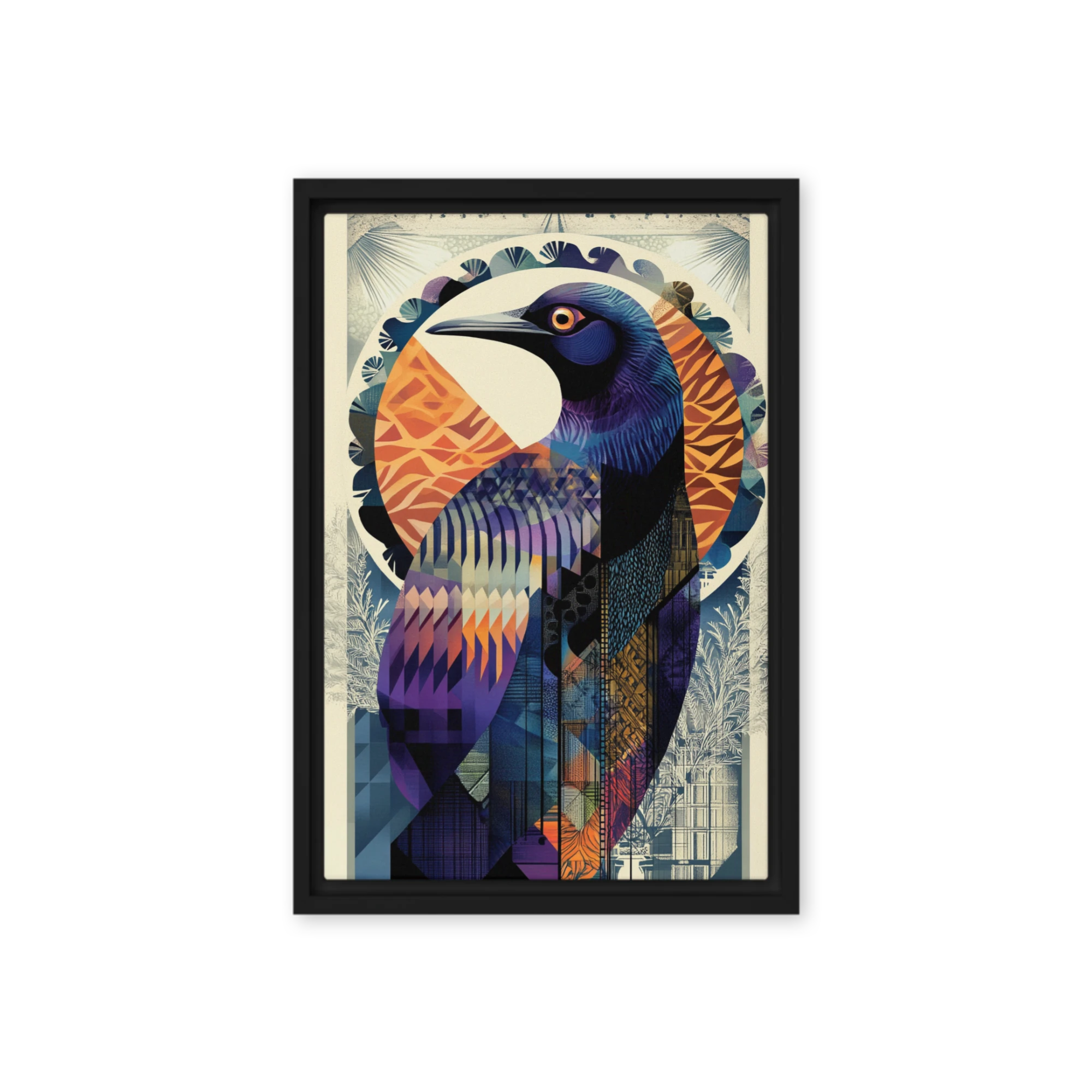 Art Nouveau Geometric Bird | Art Print