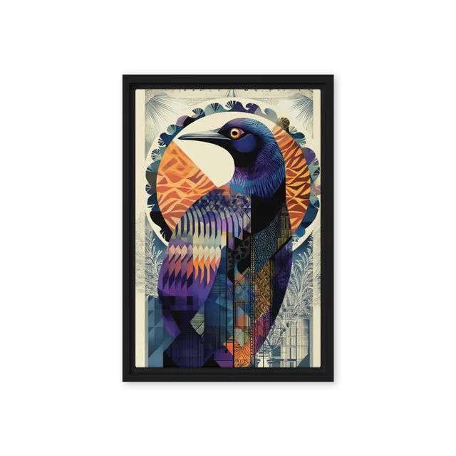 Art Nouveau Geometric Bird | Art Print