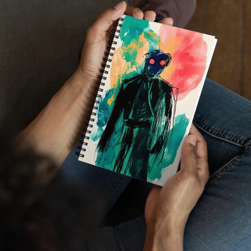 Enigmatic Masked Figure 
 Spiral Notebook | 140 pages