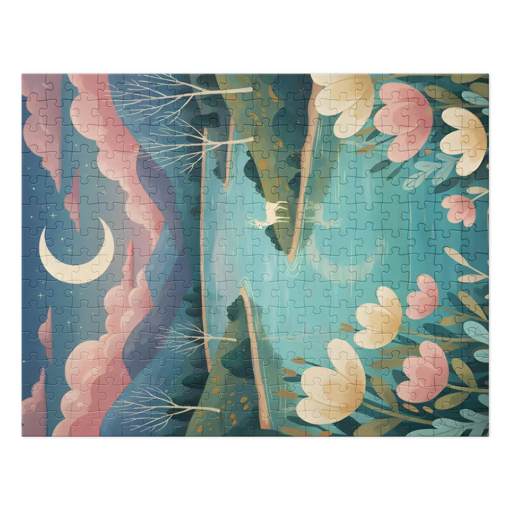Whispers of the Moonlit Lake | Jigsaw Puzzles