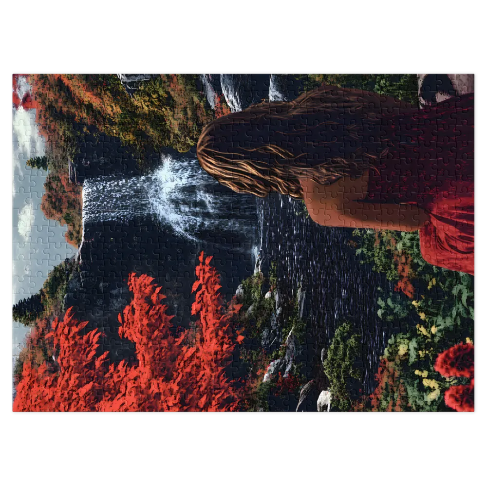 Autumn Waterfall Serenade | Jigsaw Puzzles