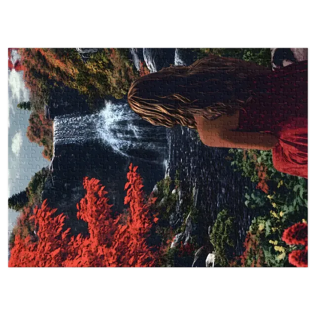 Autumn Waterfall Serenade | Jigsaw Puzzles