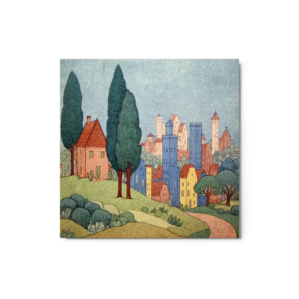 Italian Village Landscape | Art Print