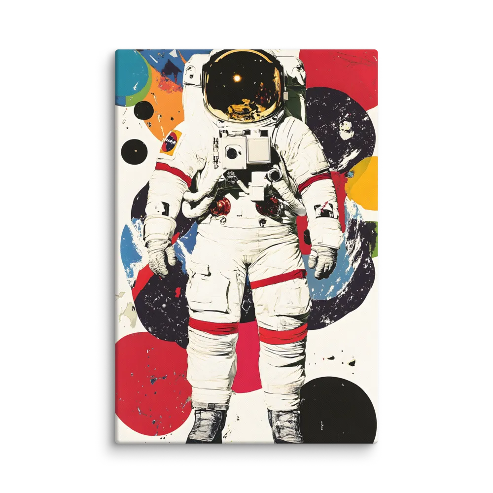 Astronaut Pop Cosmos 
 Canvas | 32″x 48″