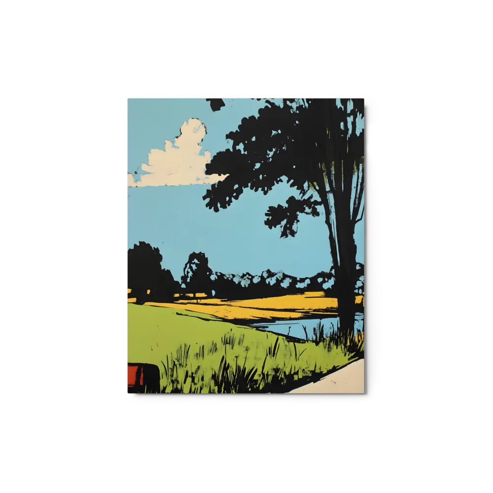 Summer Meadow Silhouette 
 Canvas | 32″x 48″