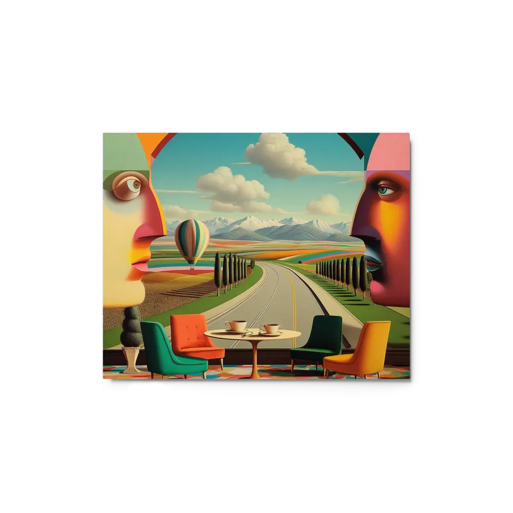 Dreamscape Cafe: A Surreal Encounter | Art Print