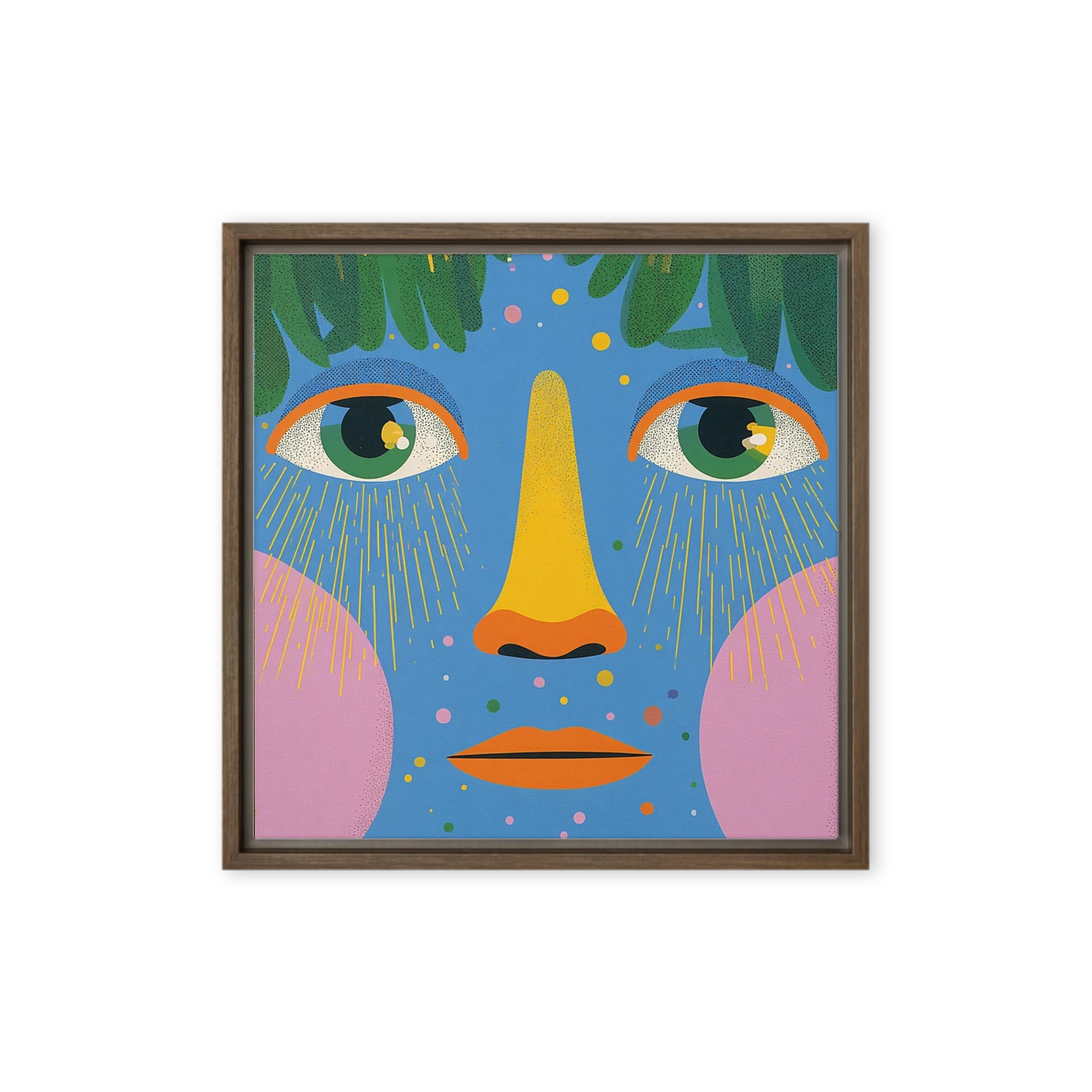 Sunlit Blue Face