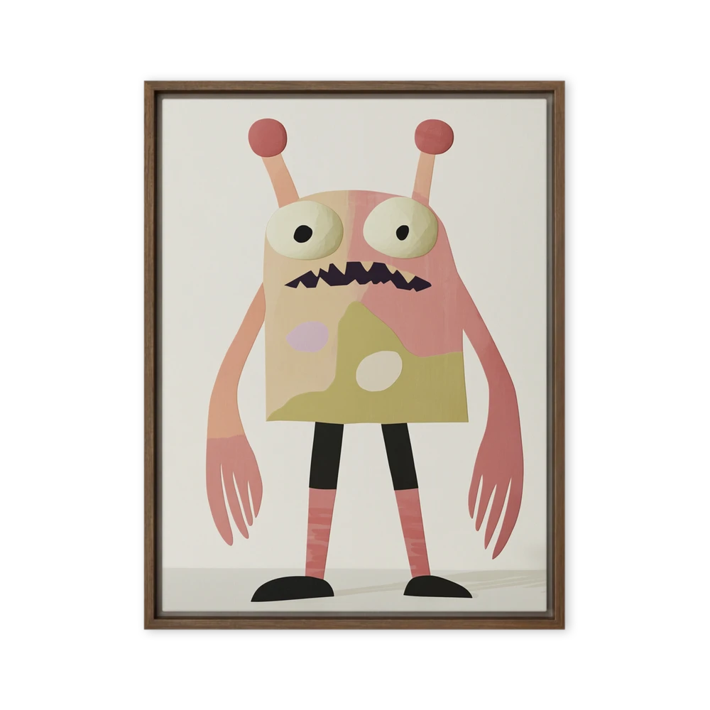 Papercut Quirky Monster | Art Print