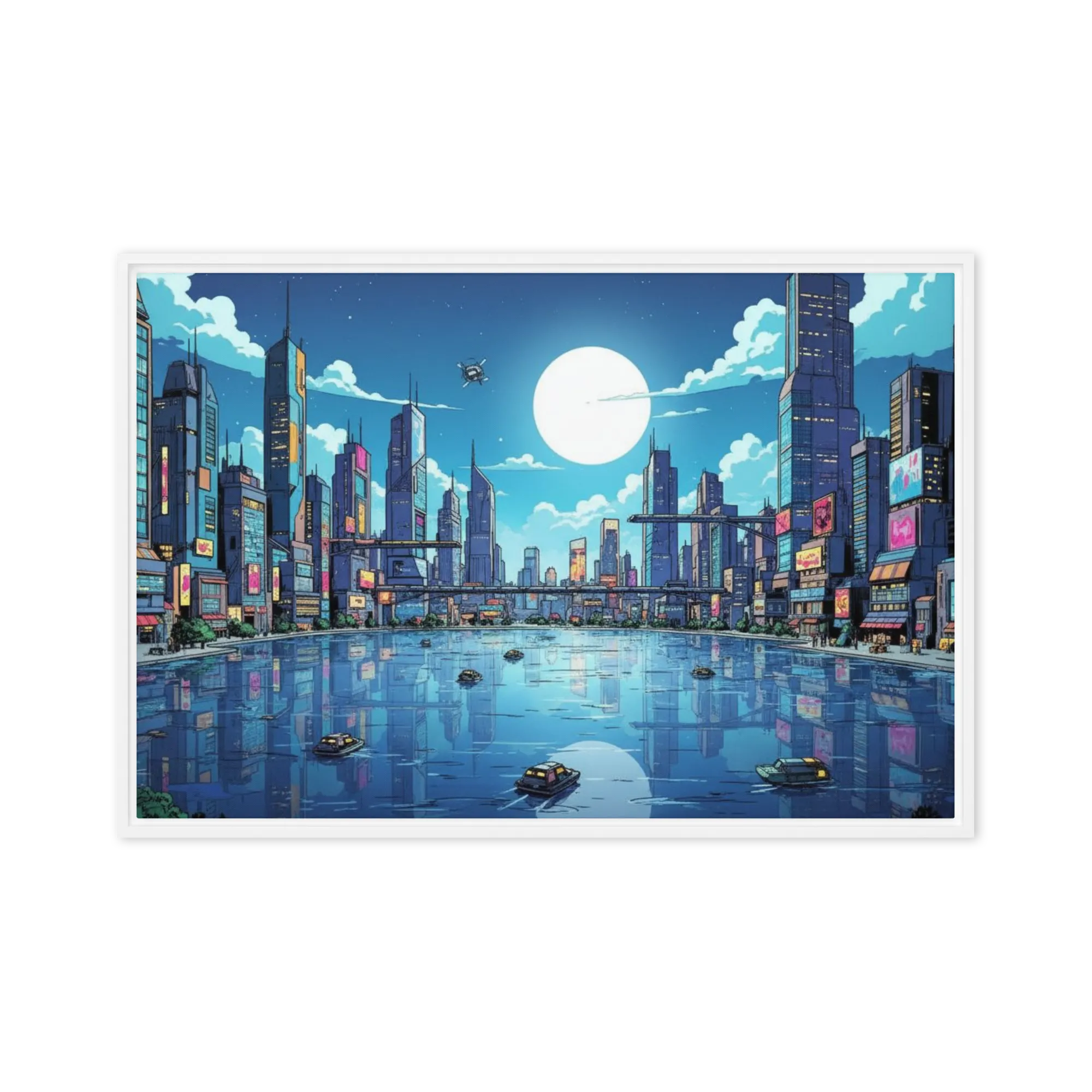 Neon Metropolis Reflection