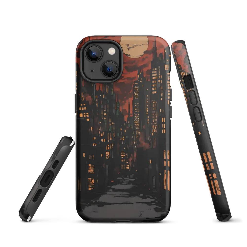 Expressionist Night Cityscape | Phone Case