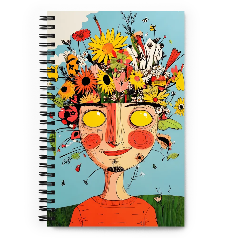 Floral Mind Bloom 
 Spiral Notebook | 140 pages