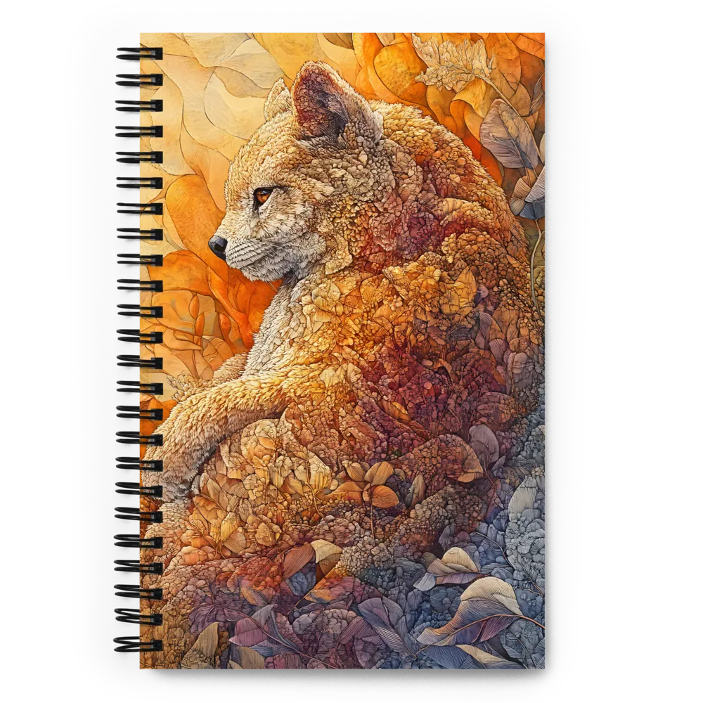 Organic Fox Mosaic 
 Spiral Notebook | 140 pages
