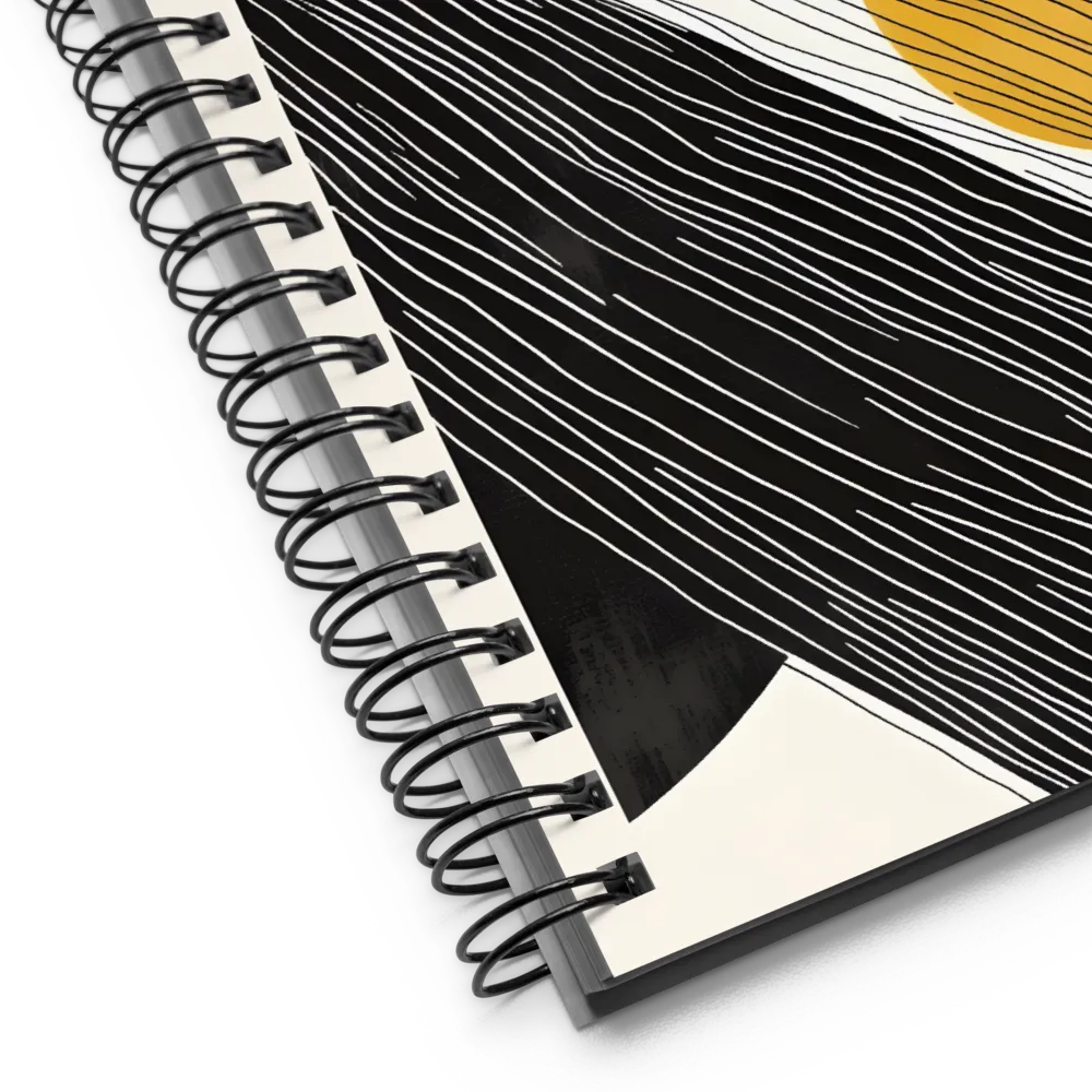 Abstract Sun and Lines 
 Spiral Notebook | 140 pages