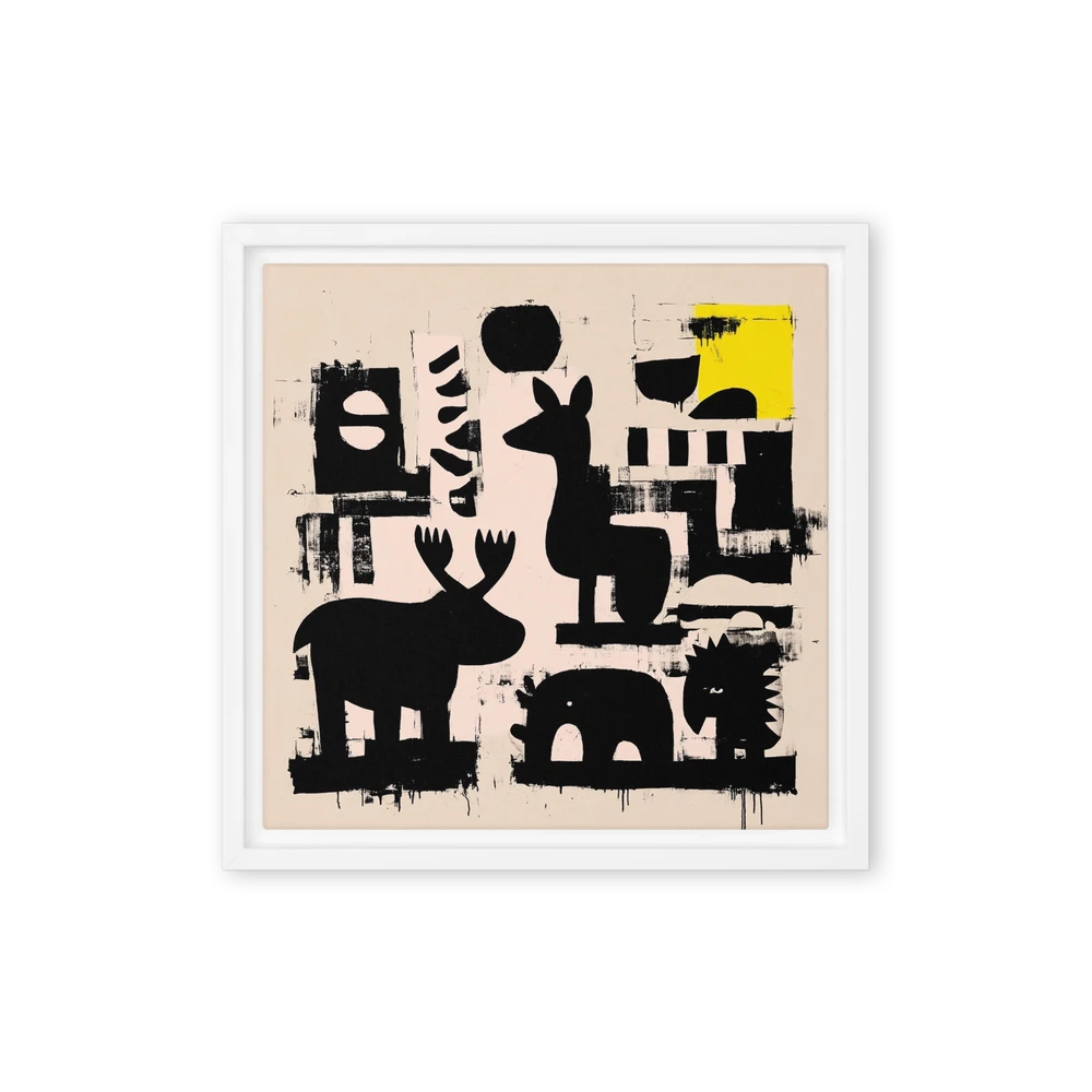 Abstract Animal Silhouettes | Art Print