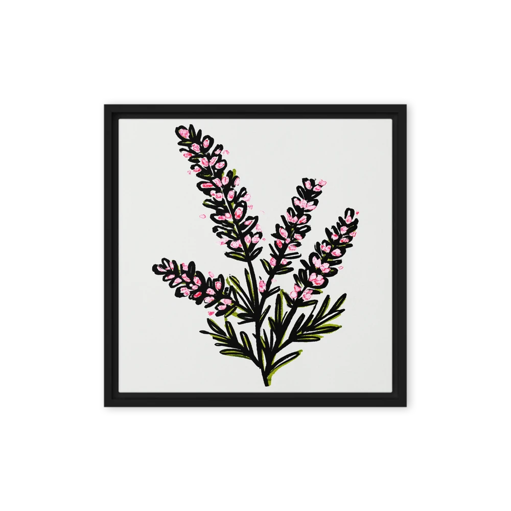 Pink Heather Botanical | Art Print