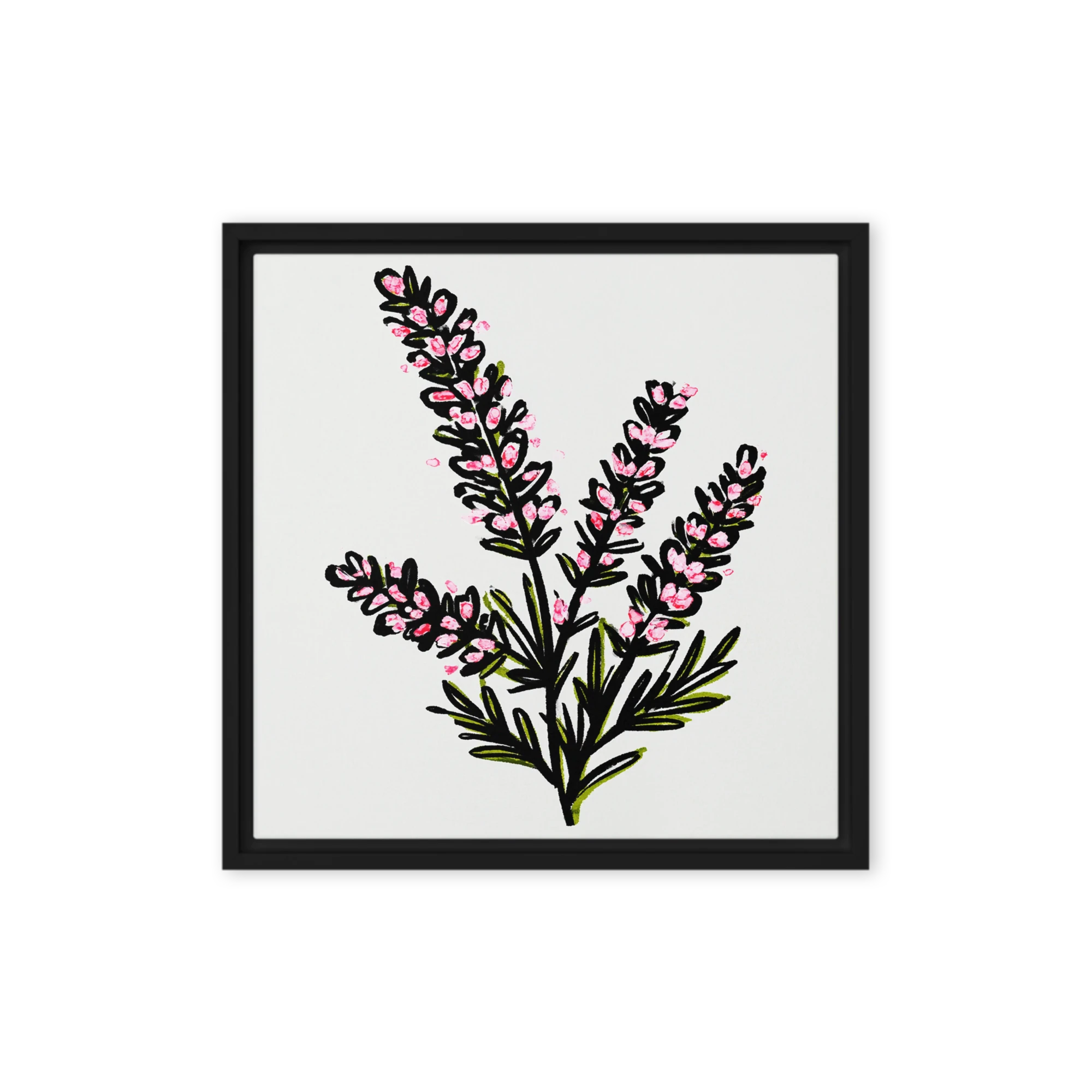Pink Heather Botanical | Art Print