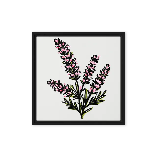 Pink Heather Botanical | Art Print