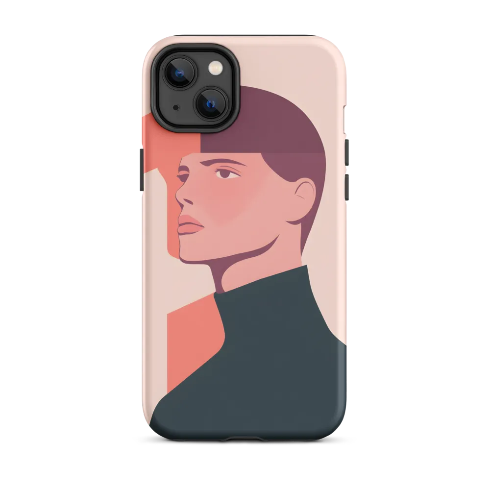 Modern Minimalist Portrait | Phone Case
