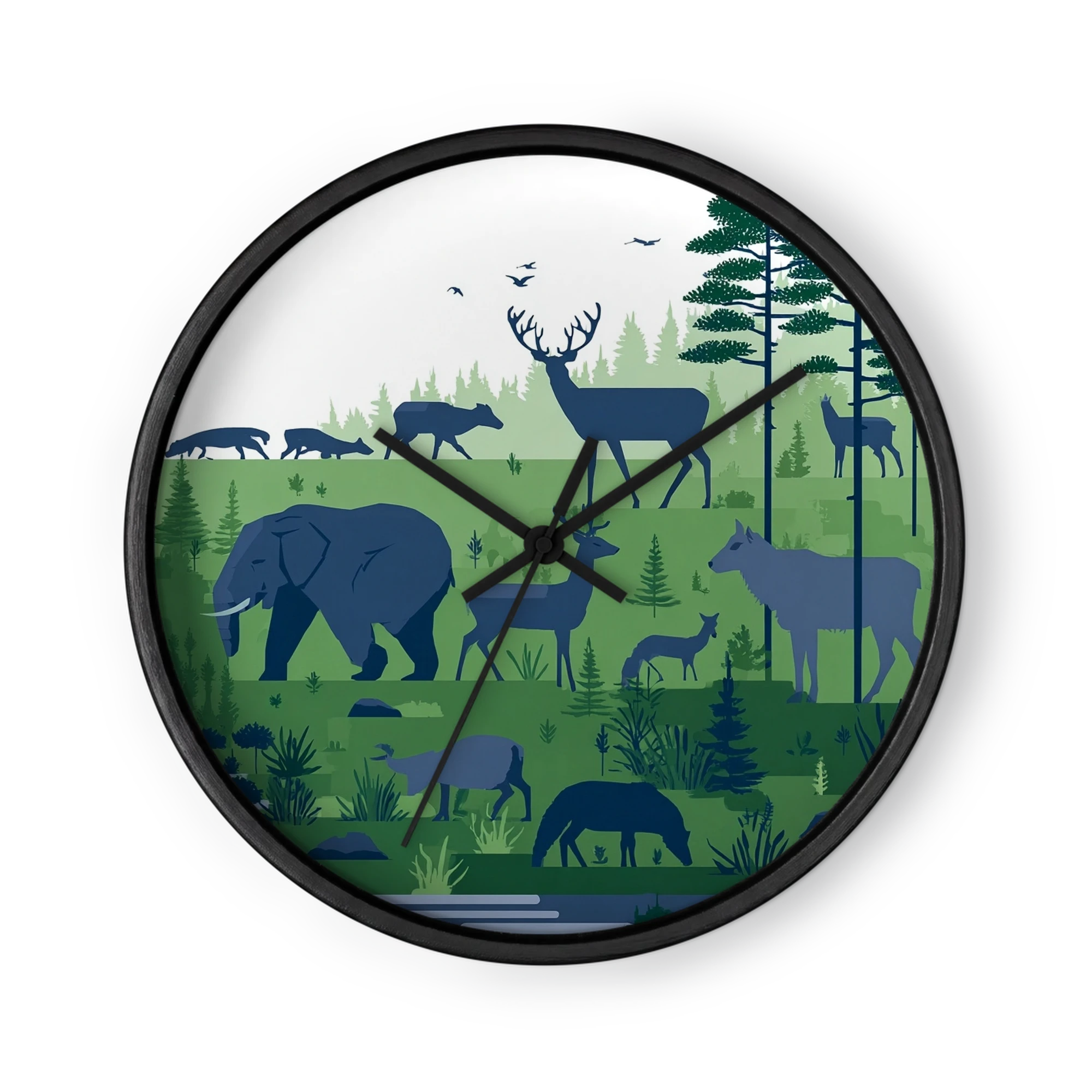 Forest Wildlife Silhouettes