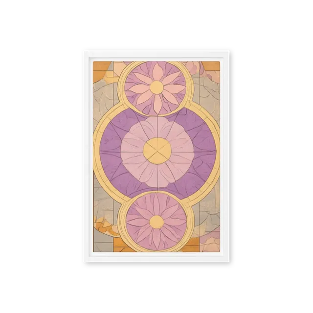 Geometric Floral Radiance | Art Print
