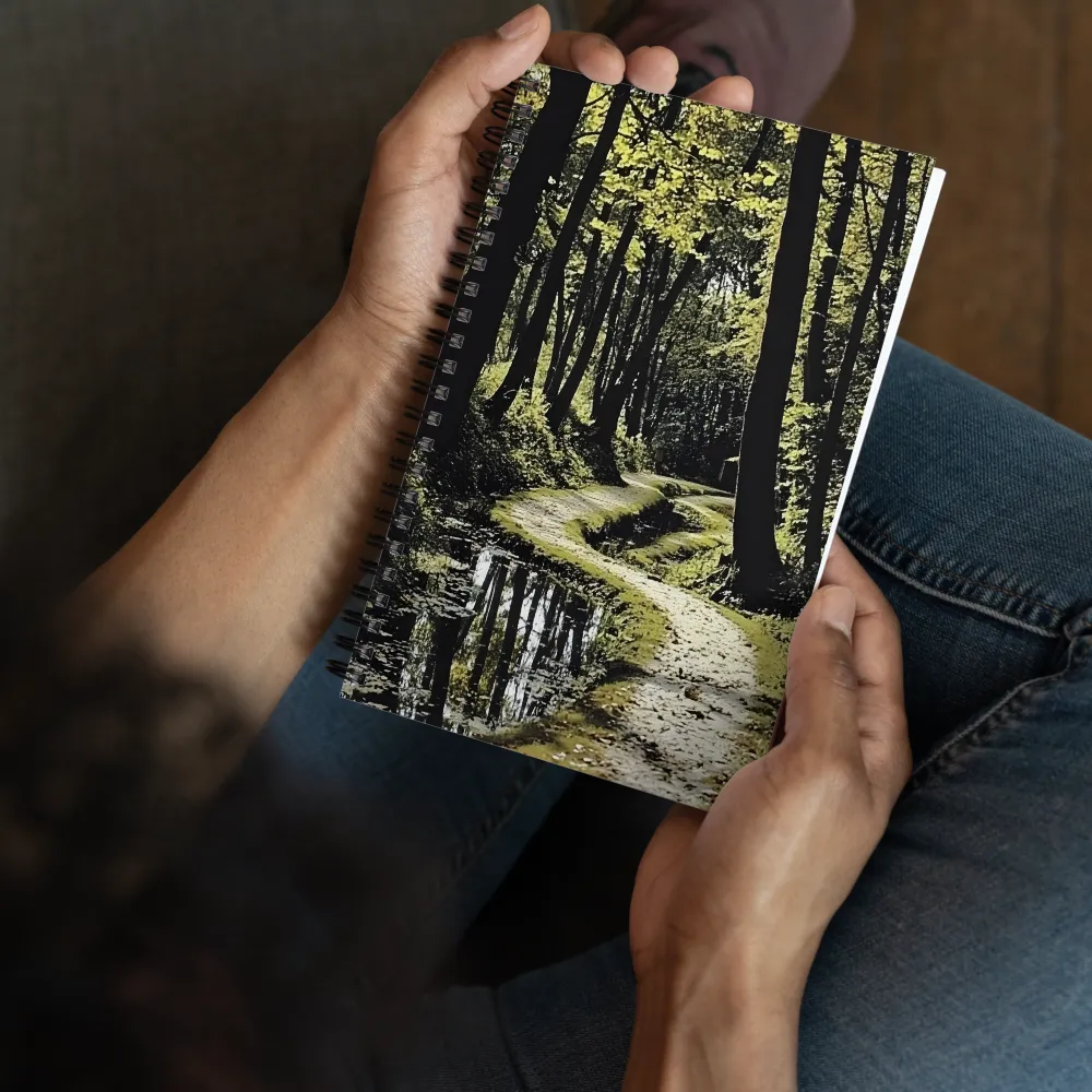Winding Forest Path 
 Spiral Notebook | 140 pages