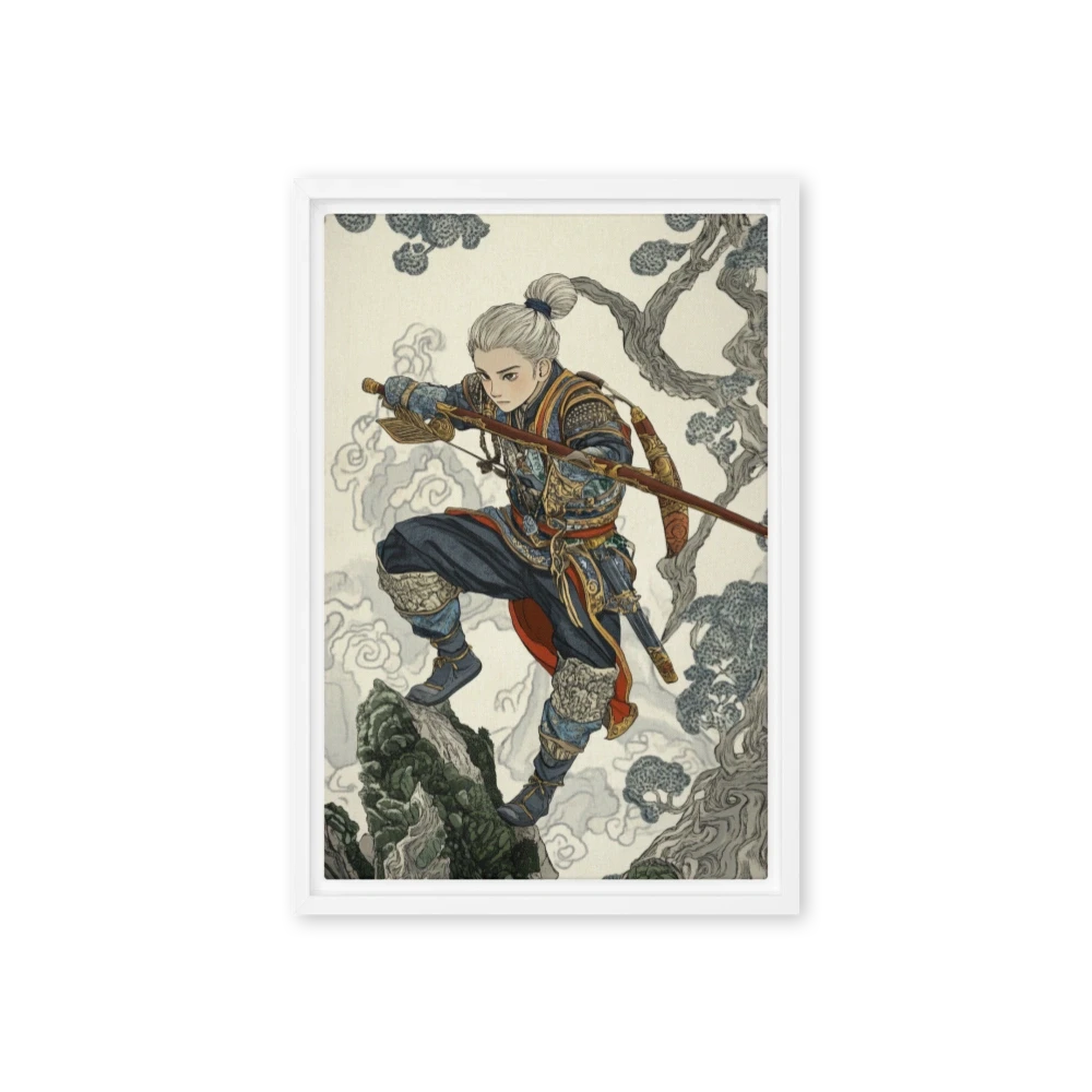 Traditional Japanese Warrior Illustration