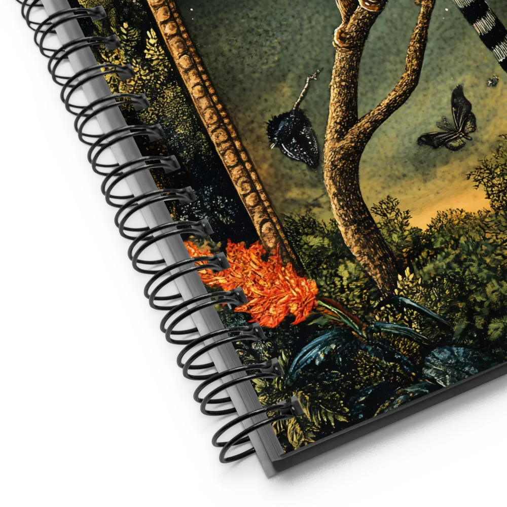 Nocturnal Jungle Archway 
 Spiral Notebook | 140 pages