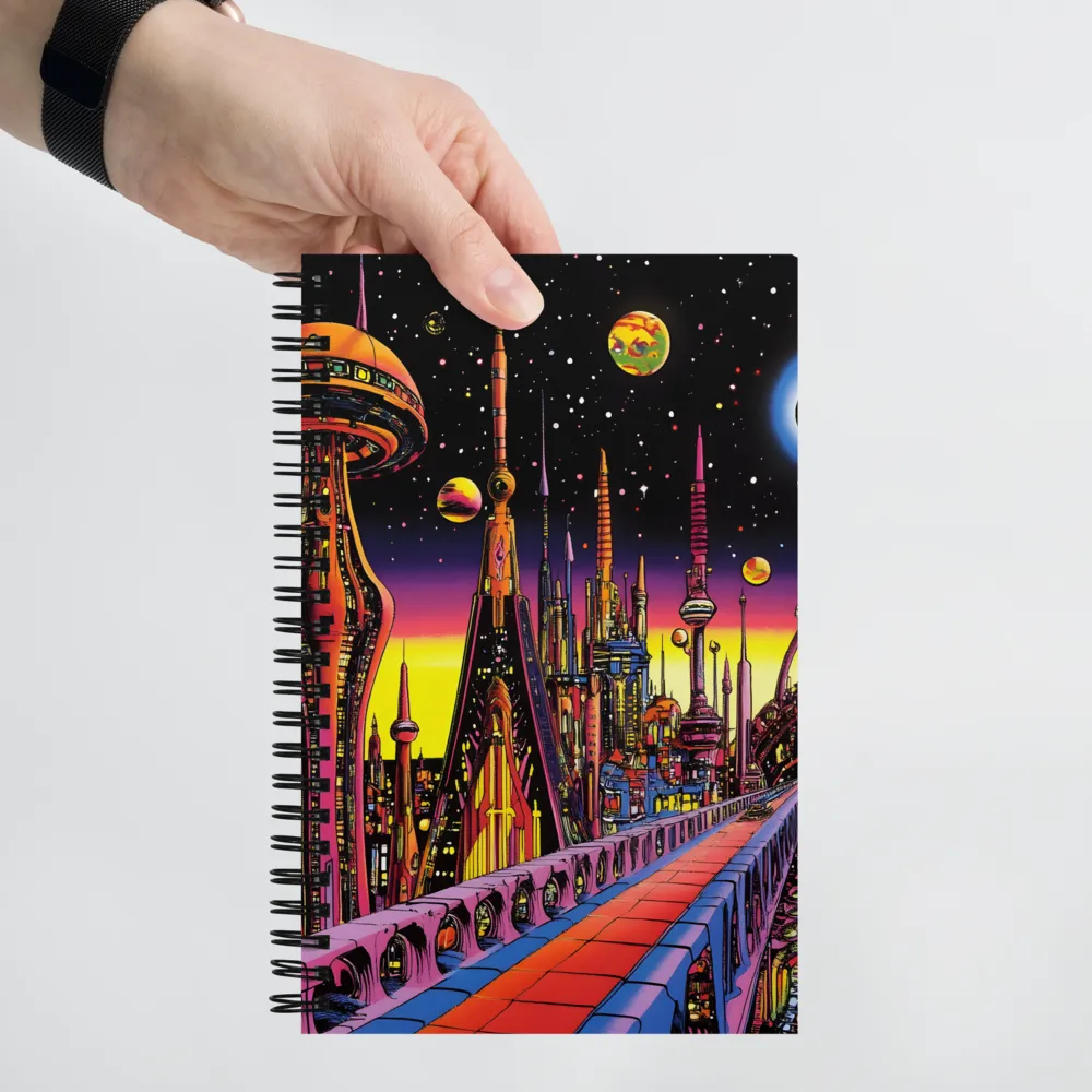 Cosmic Metropolis Dream 
 Spiral Notebook | 140 pages