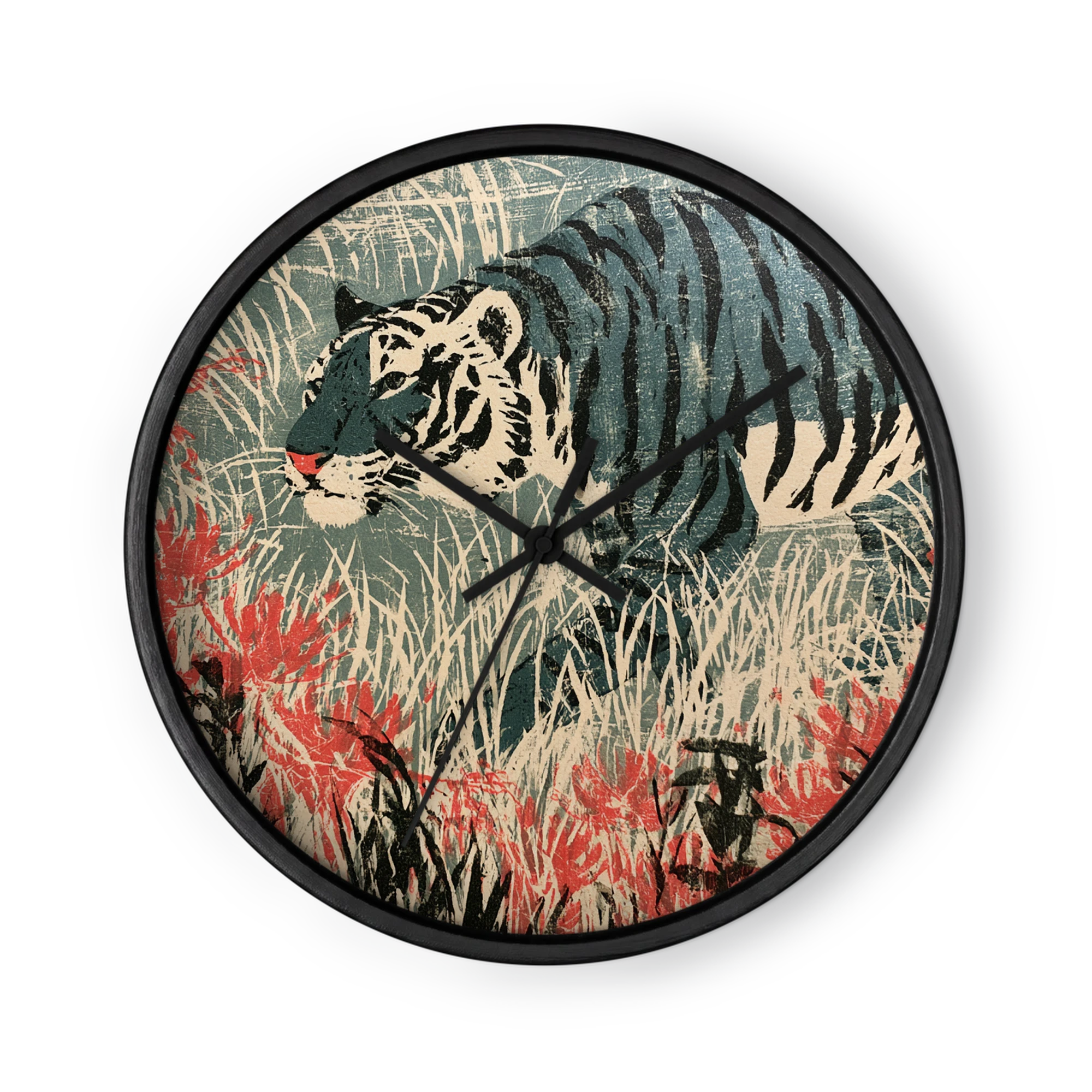 Tiger in Red Lilies
