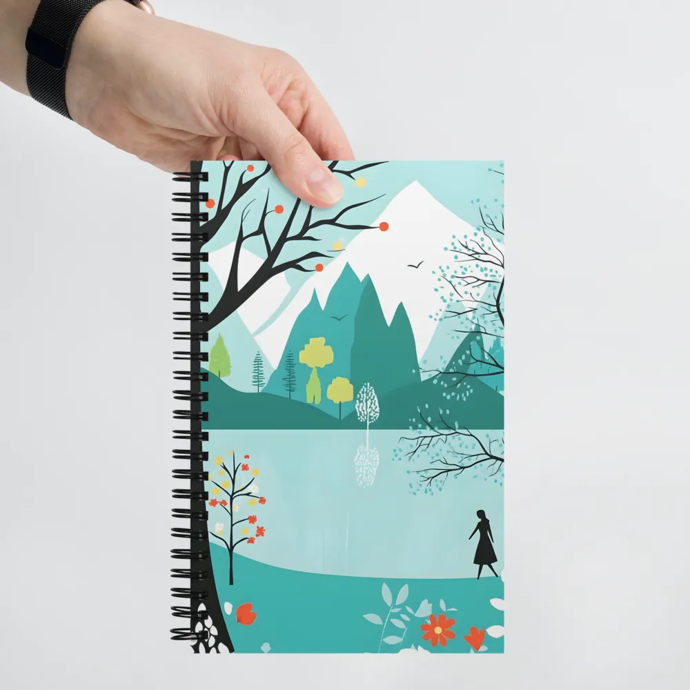 Reflective Lake Journey 
 Spiral Notebook | 140 pages