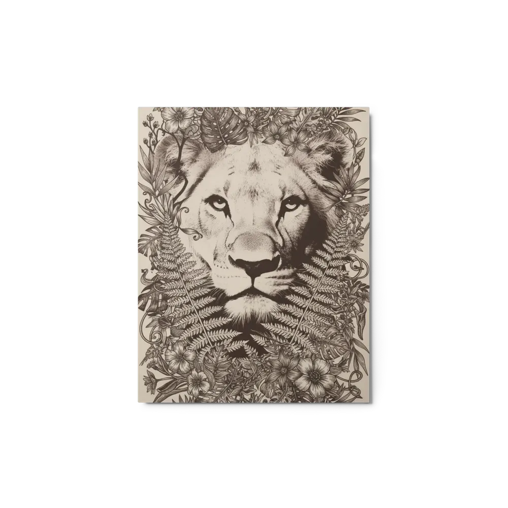 Lion Among Ferns | Art Print