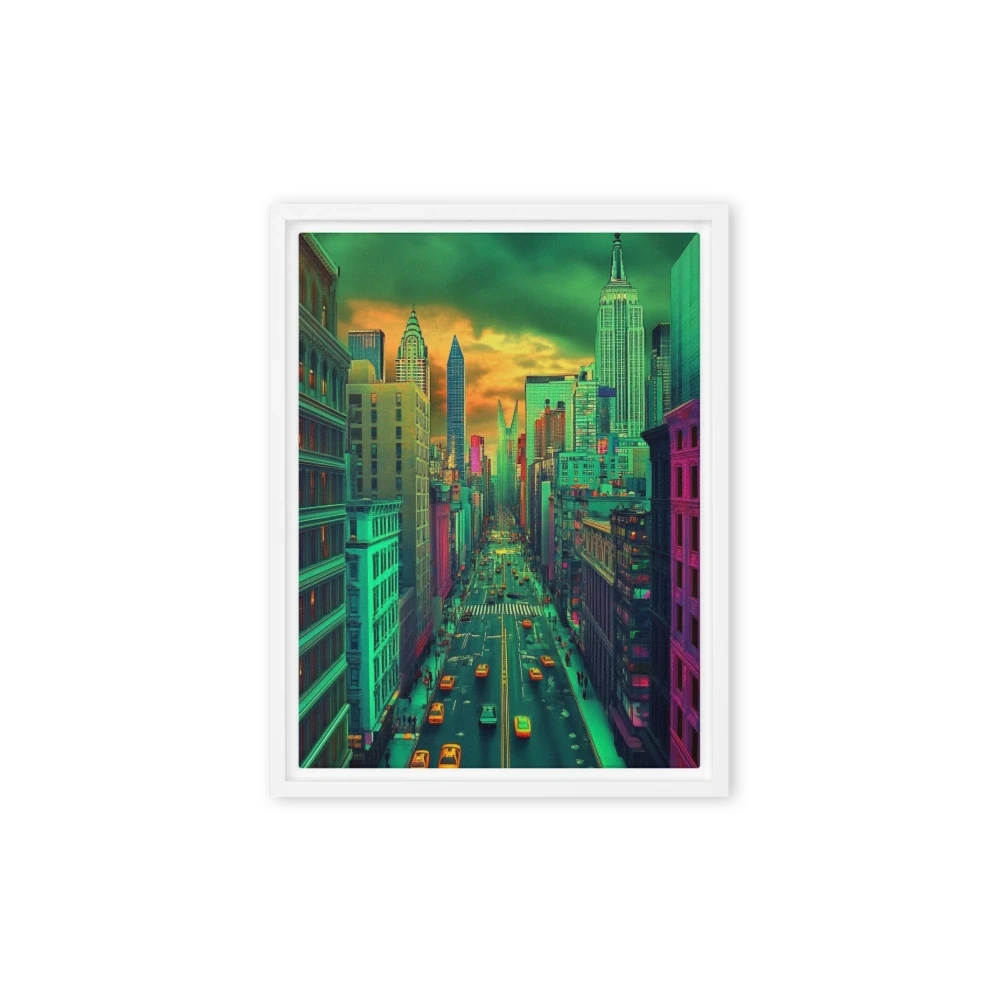 Neon Metropolis Streets | Art Print