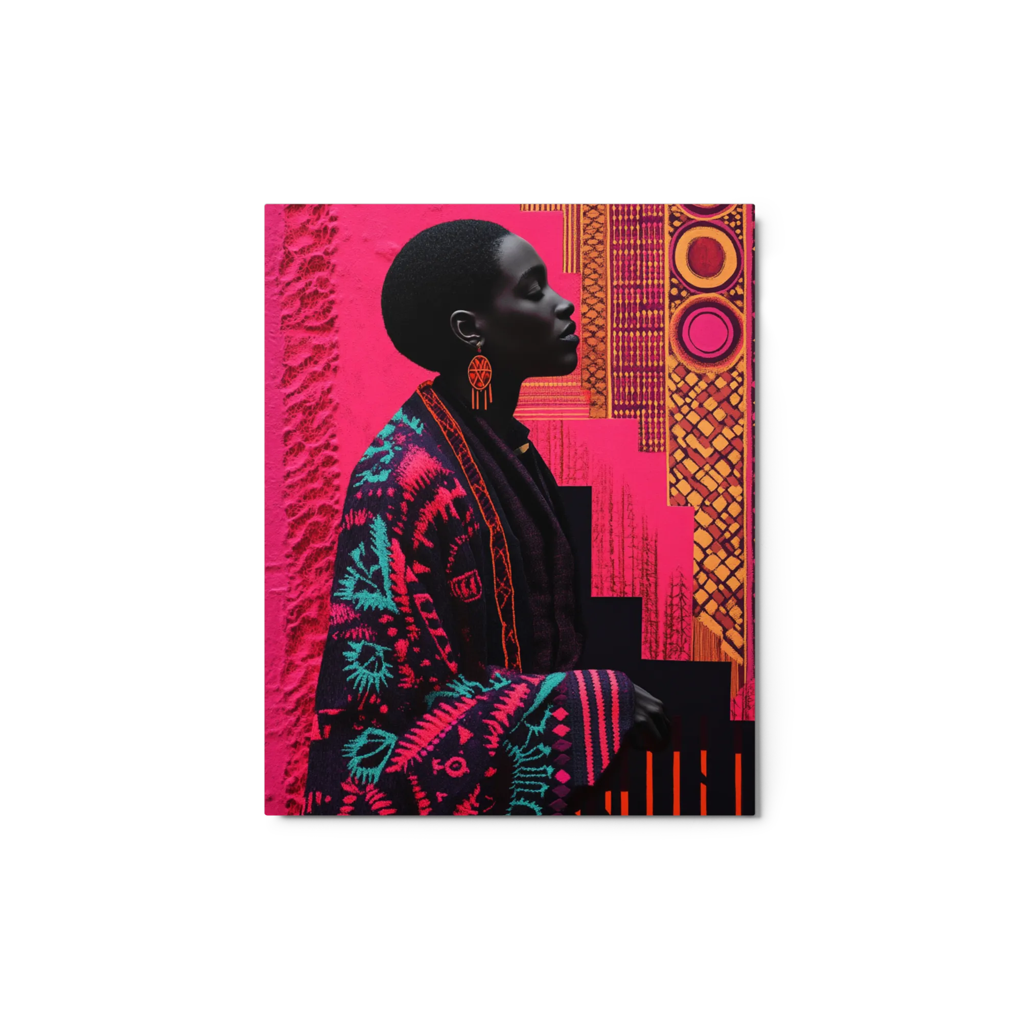 Profile in Magenta and Gold