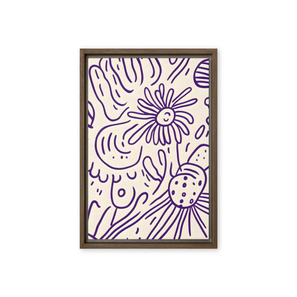 Whispering Flora 
 Canvas with Black Frame