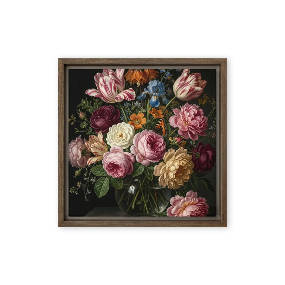 Baroque Floral Still Life 
 Metal Print | 12″x 12″