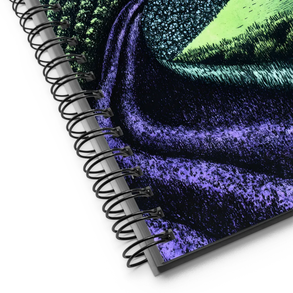 Serene Valley Engraving 
 Spiral Notebook | 140 pages