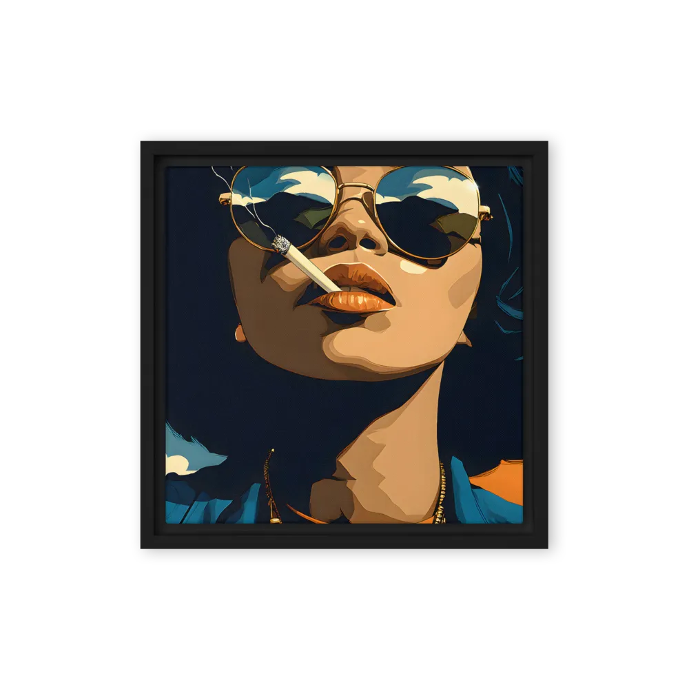 Pop Art Smoker 
 Canvas | 6″x 6″
